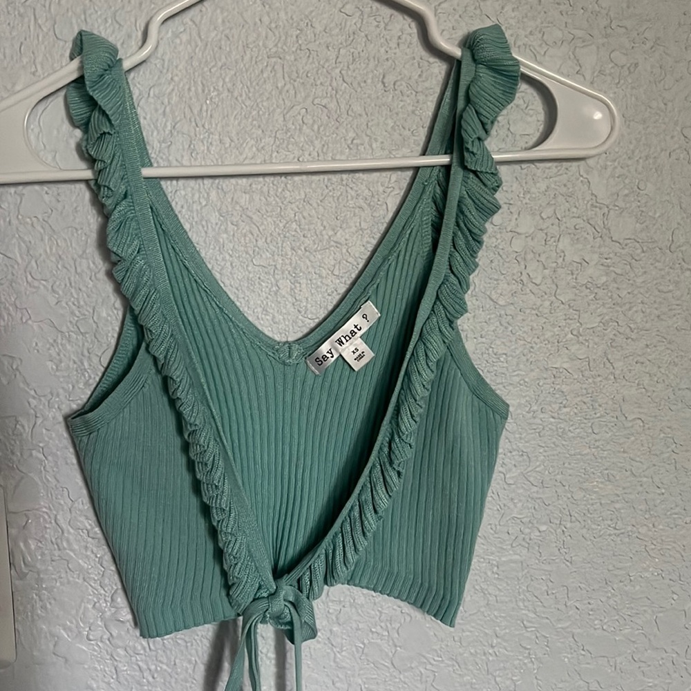 Ribbed crop top